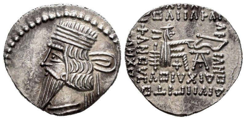 Imperio Parto. Vologases III. Dracma. 105-147 d.C. (Gc-5831). (Mitchiner-672). A...