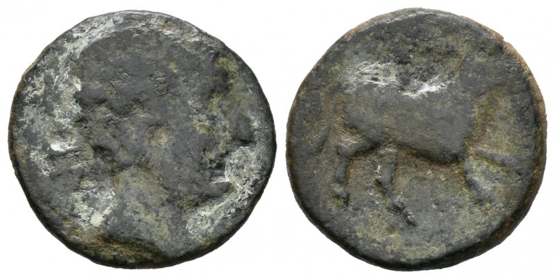 Abariltur. Semis. 120-20 a.C. Zona de Cataluña. (Abh-no cita). (Acip-2062). (C-1...