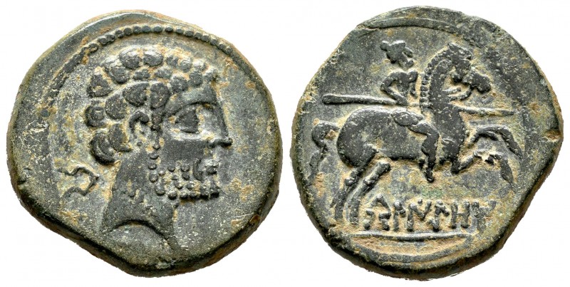 Belikiom. As. 120-20 a.C. Belchite (Zaragoza). (Abh-243). (Acip-1433). Anv.: Cab...