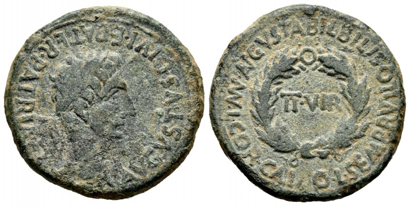 Bilbilis. As. 27 a.C.-14 d.C. Calatayud (Zaragoza). Época de Augusto.. (Abh-280)...