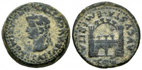 Emerita Augusta. As. 14-36. Mérida (Badajoz). Época de Tiberio. (Abh-1056). (Acip-3408a). Ae. 13,21 g. MBC+. Est...120,00. /// ENGLISH: Emerita August...