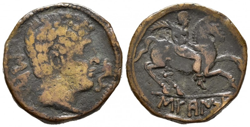Sekaisa. As. 120-20 a.C. Zona de Aragón. (Abh-2121). (Acip-1544). (C-24). Ae. 15...