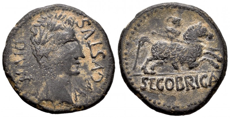 Segobriga. As. 27 a.C.-14 d.C. Saelices (Cuenca). (Abh-2185). (Acip-3242a). Anv....
