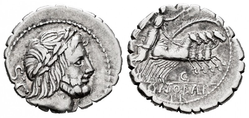 Antonia. C. Antius C.f. Restio. Denario. 83-82 a.C. Taller Auxiliar de Roma. (Ff...