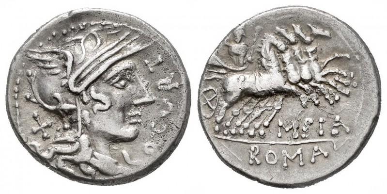 Curtia. Quintus Curtius. Denario. 116-115 a.C. Norte de Italia. (Ffc-669). (Craw...