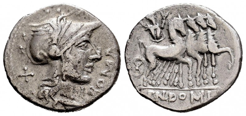 Domitia. Cnaeus Domitius Ahenobarbus. Denario. 116-115 a.C. Norte de Italia. (Ff...