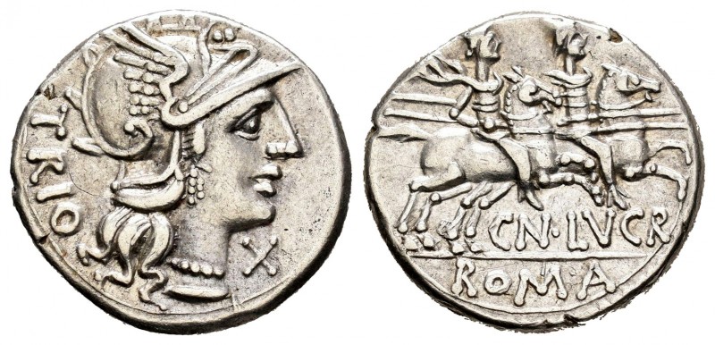 Lucretia. Cnaeus Lucretius Trio. Denario. 136 a.C. Roma. (Ffc-822). (Craw-237/1)...