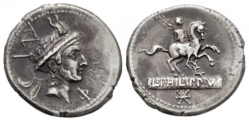Marcia. L. Marcius Philippus. Denario. 113-112 a.C. Italia Central. (Ffc-852). (...