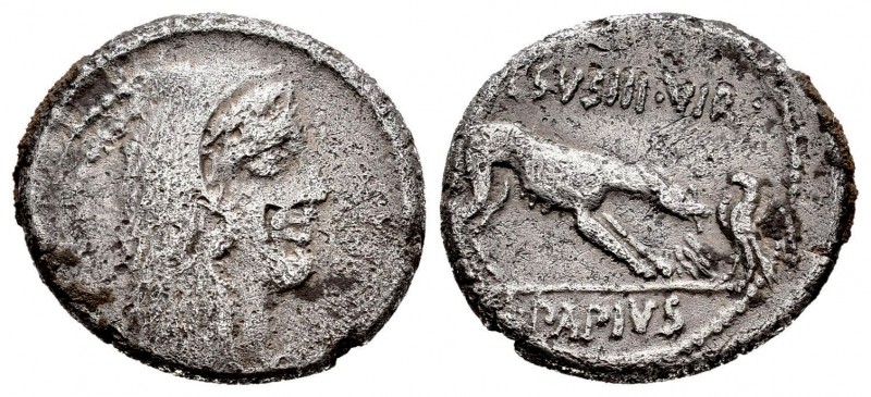 Papia. L. Papius Celsus. Denario. 45 a.C. Roma. (Ffc-954). (Craw-472/1). (Cal-10...