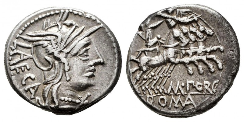 Porcia. Marcius Porcius Laeca. Denario. 125 a.C. Roma. (Ffc-1051). (Craw-270/1)....