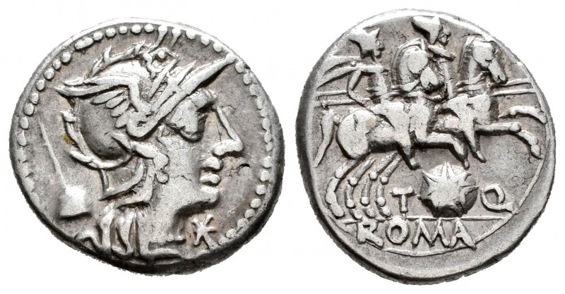 Quinctia. T. Quinetius Flaminius. Denario. 126 a.C. Roma. (Ffc-1084). (Craw-267/...