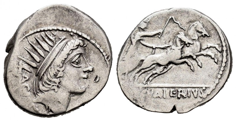 Valeria. L. Valerius Acisculus. Denario. 45 a.C. Roma. (Ffc-1172). (Craw-474/5)....
