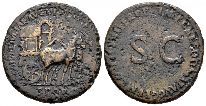 Julia Titi. Sestercio. 92-94 d.C. Roma. (Spink-2890). (Ric-717). (Ch-9). Anv.: D...