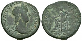 Sabina. Sestercio. 128-134 d.C. Roma. (Spink). (Ric-1025). Rev.: CONCORDIA AVG / SC. Ae. 24,33 g. Escasa. MBC-. Est...220,00. /// ENGLISH: Sabina. Ses...
