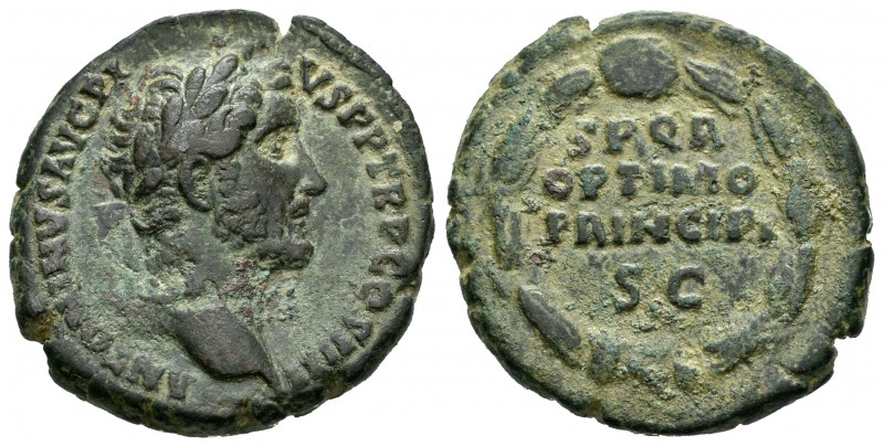 Antonino Pío. As. 147 d.C. Roma. (Spink-4314). (Ric-827a). Rev.: SPQR / OPTIMO /...