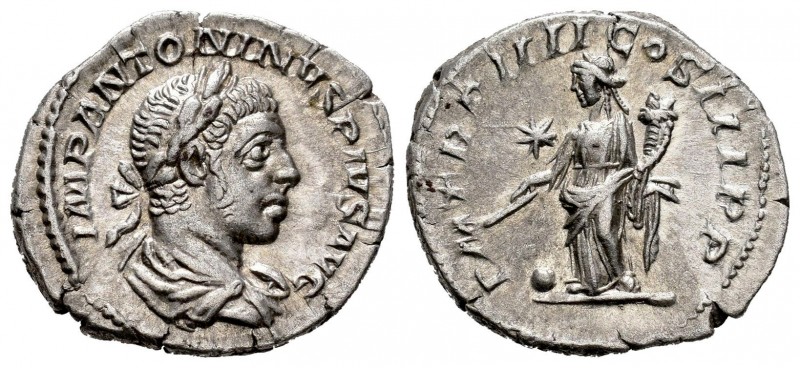 Eliogábalo. Denario. 221 d.C. Roma. (Spink-7534). (Ric-42). (Seaby-189b). Rev.: ...