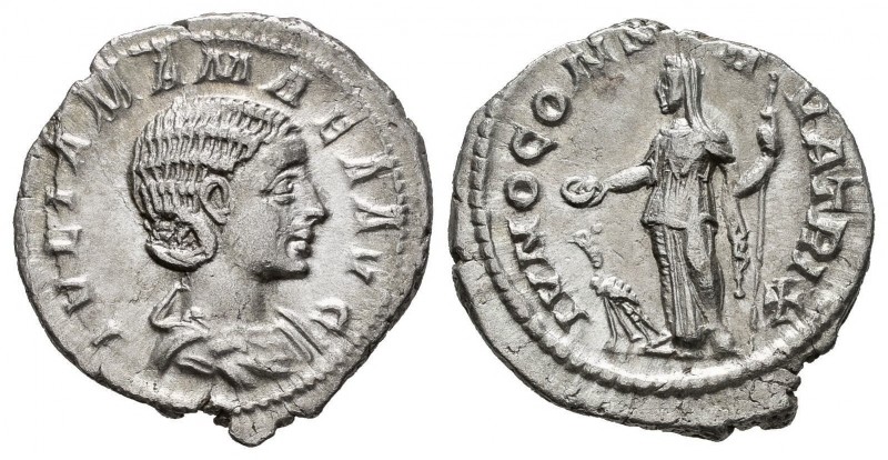Julia Mamea. Denario. 222 d.C. Roma. (Spink-8212). (Ric-343). Rev.: IVNO CONSERV...