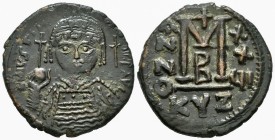Justiniano I. Follis. Año XXVI (552-553 d.C). Cyzicus. (Bc-207). Ae. 18,12 g. MBC+. Est...80,00. /// ENGLISH: Justinian I. Follis. Año XXVI (552-553 d...