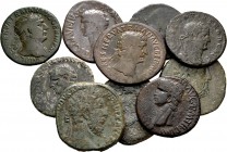 Lote de 10 ases diferentes del Imperio Romano. A EXAMINAR. F/Choice F. Est...110,00.