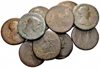 Lote de 10 sestercios del Imperio Romano. A EXAMINAR. Almost F/F. Est...150,00.