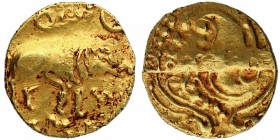 Gold Gadyana Coin of Chalukyas of Badami.
