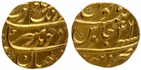 Gold Mohur Coin of Aurangzeb Alamgir of Patna Mint.