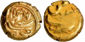 Gold Half Pagoda Coin of Muhammad Shah of Guti Mint.