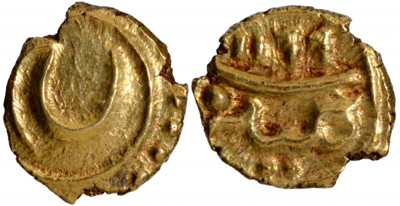Independent Kingdom
Mysore Kingdom, Tipu Sultan, Kalikut Mint, Gold Fanam, AH 1...