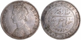 Silver One Rupee Coin of Mangal Singh of Alwar State.
