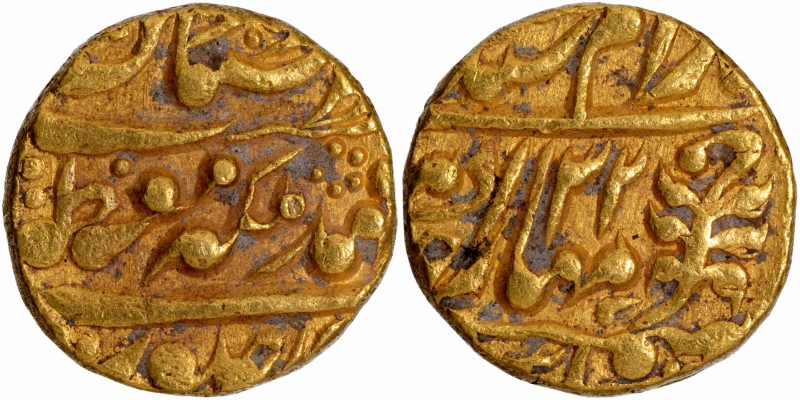 Indian Princely States
Jaipur, Ram Singh, Sawai Jaipur Mint, Gold Mohur, 22 RY,...