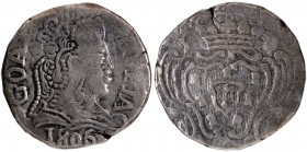 Silver Rupia Coin of Maria I of Goa of Indo  Portuguese.