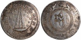 Second Issue Silver Half Pagoda Coin of Madras Presidency.