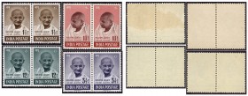 Four Pair of Stamps in different denomination of Mahatma Gandhi of 1948.
