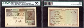 Five Rupees Bank Note of King George V Signed by J B Taylor of 1925.