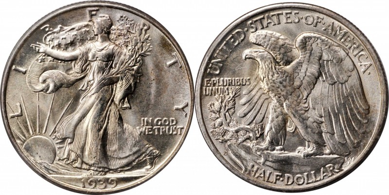 Walking Liberty Half Dollar

1939-D Walking Liberty Half Dollar. MS-65. OGH--F...