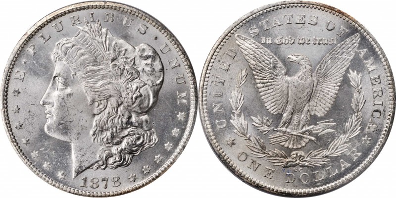 Morgan Silver Dollar

1878-CC Morgan Silver Dollar. MS-63 (PCGS). CAC. OGH--Fi...