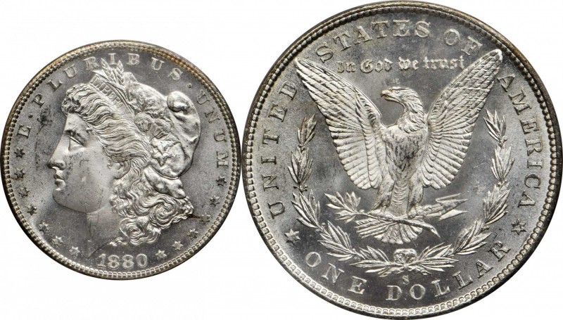 Morgan Silver Dollar

1880-S Morgan Silver Dollar. MS-65 (PCGS). OGH.

PCGS#...