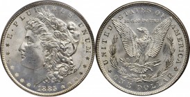 Morgan Silver Dollar

1885 Morgan Silver Dollar. MS-65 (PCGS). OGH.

PCGS# 7158. NGC ID: 254R.