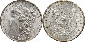 Morgan Silver Dollar

1887 Morgan Silver Dollar. MS-65 (PCGS). OGH.

PCGS# 7172. NGC ID: 254Y.