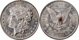 Morgan Silver Dollar

1891-CC Morgan Silver Dollar. MS-62 (PCGS). OGH.

PCGS# 7206. NGC ID: 255H.