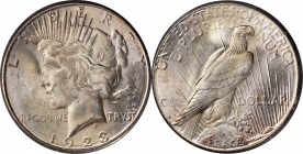 Peace Silver Dollar

1923-S Peace Silver Dollar. MS-62 (PCGS). OGH--First Generation.

PCGS# 7362. NGC ID: 257H.