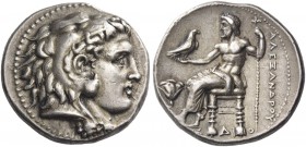 Ptolemaic kings, Ptolemy I Soter, 323 – 285. As Satrap in the name of Alexander III, 323-305. Tetradrachm, Memphis circa 325 BC, AR 17.17 g. Head of H...
