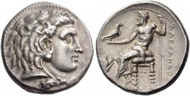 Ptolemaic kings, Ptolemy I Soter, 323 – 285. As Satrap in the name of Alexander III, 323-305. Tetradrachm, Memphis circa 325 BC, AR 17.20 g. Head of H...