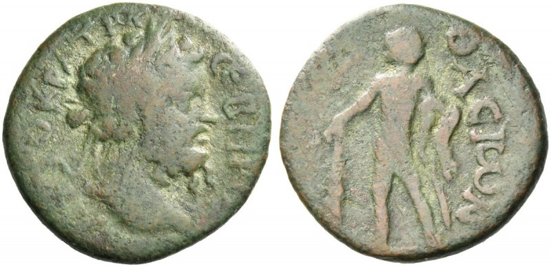 Islands off Thrace, Thasos. Septimius Severus, 193-211. Bronze circa 193-211, Æ ...