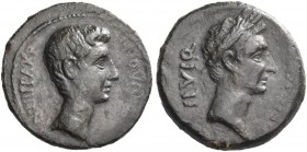 Corinthia, Corinth. Augustus, 27 BC – AD 14. Bronze, M. Novius Bassus and M. Antonius Hipparchus duoviri circa 10-5 BC, Æ 6.33 g. M ANT HIPPARC – M NO...