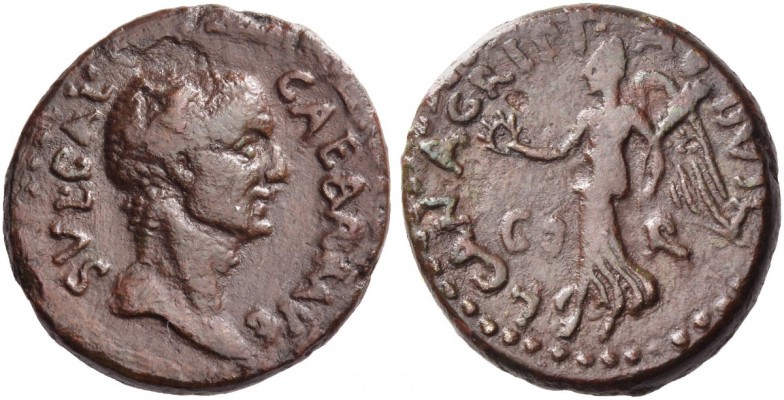 Corinthia, Corinth. Galba, 68-69. Bronze, L. Cani Agrippa duovir circa 68-69, Æ ...