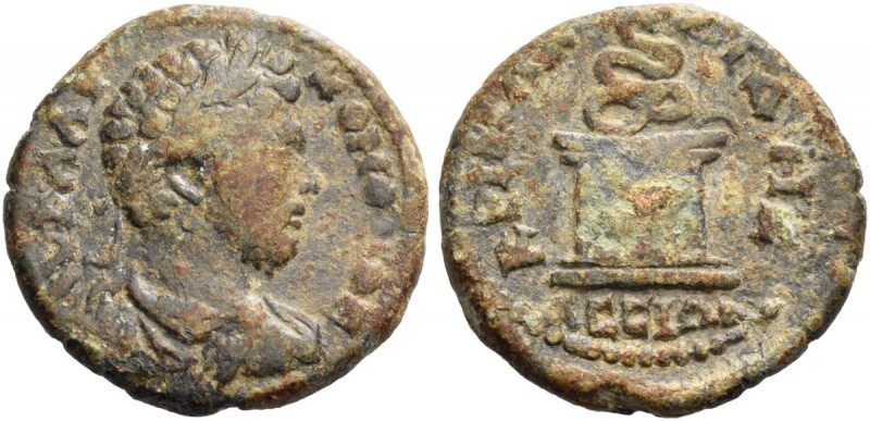 Assus. Commodus, 177-192. Bronze circa 180-182, Æ 6.66 g. ΑV Μ ΑV – ΚΟΜΟΔΟС Laur...