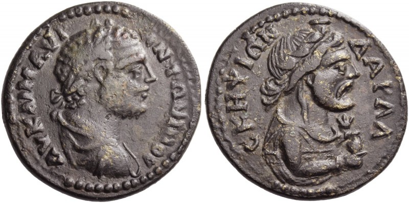 Scepsis. Caracalla, 198-217. Bronze circa 198-217, Æ 16.93 g. AV KAI M AVP – ANT...
