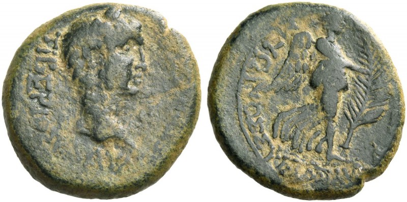 Antiochia ad Maeandrum. Claudius, 41-54. Bronze circa 41-54, Æ 5.70 g. TIBEPIOΣ ...