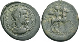 Lydia, Aninetus. Septimius Severus, 193-211. Bronze circa 193-211, Æ 24.05 g. KAI Λ CE – CEYHPOC Π Laureate, draped and cuirassed bust r. Rev. EΠI[…]N...